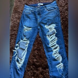 Cello Extra Ripped Skinny Jeans